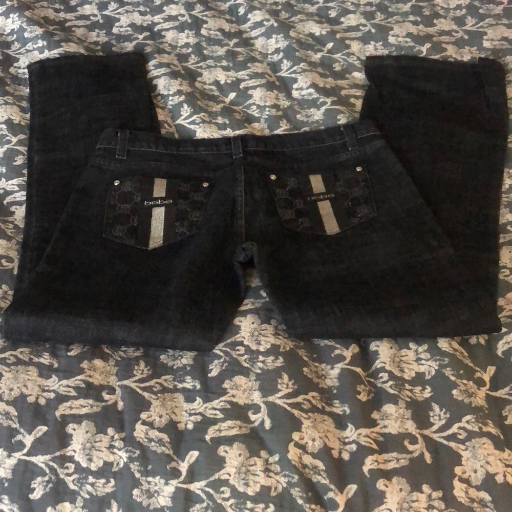 Bebe Premium Rhinestone bootcut 31 - Picture 9 of 16
